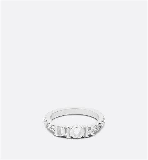 dio r evolution ring silver.